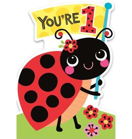 Peaceable Kingdom Age 1 Ladybug Birthday Card
