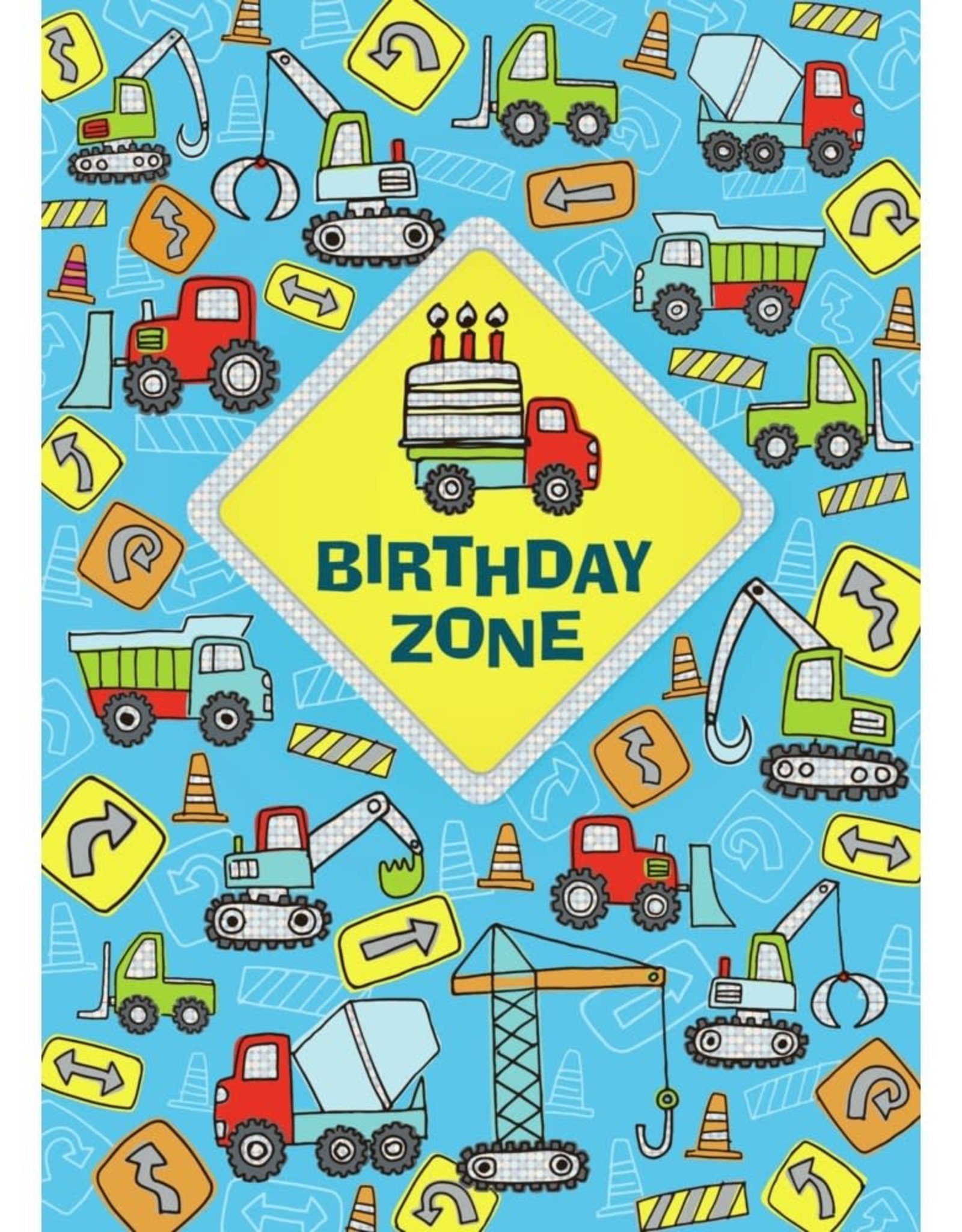 Peaceable Kingdom Birthday Zone Foil Birthday Card