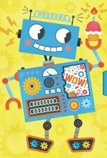 Peaceable Kingdom Robot Spinner Birthday Card