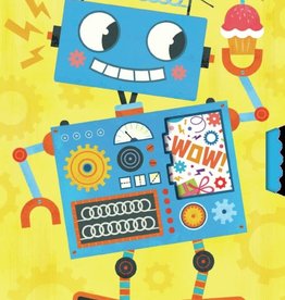 Peaceable Kingdom Robot Spinner Birthday Card