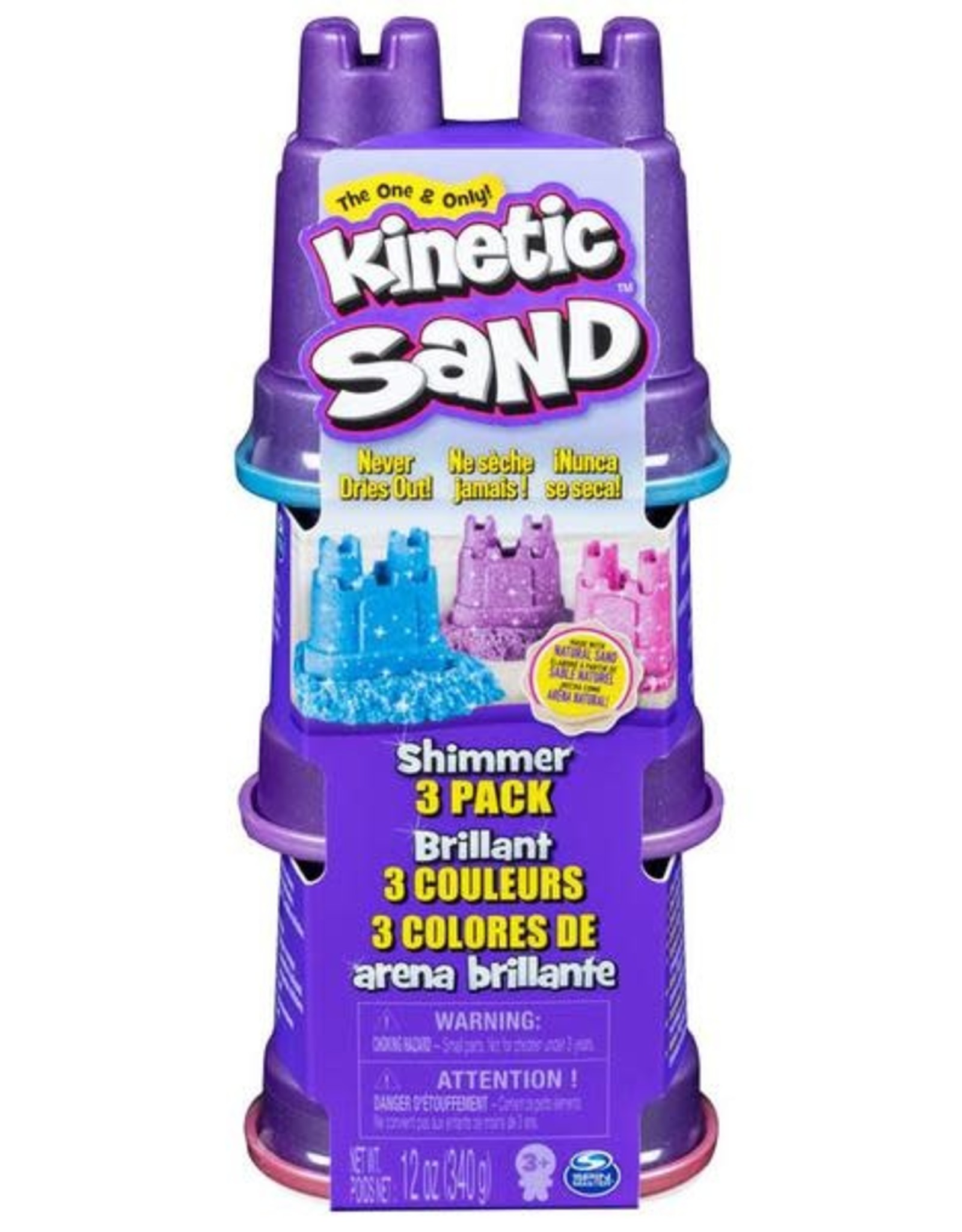 Kinetic Sand Kinetic Sand Single Shimmer 3 Pack