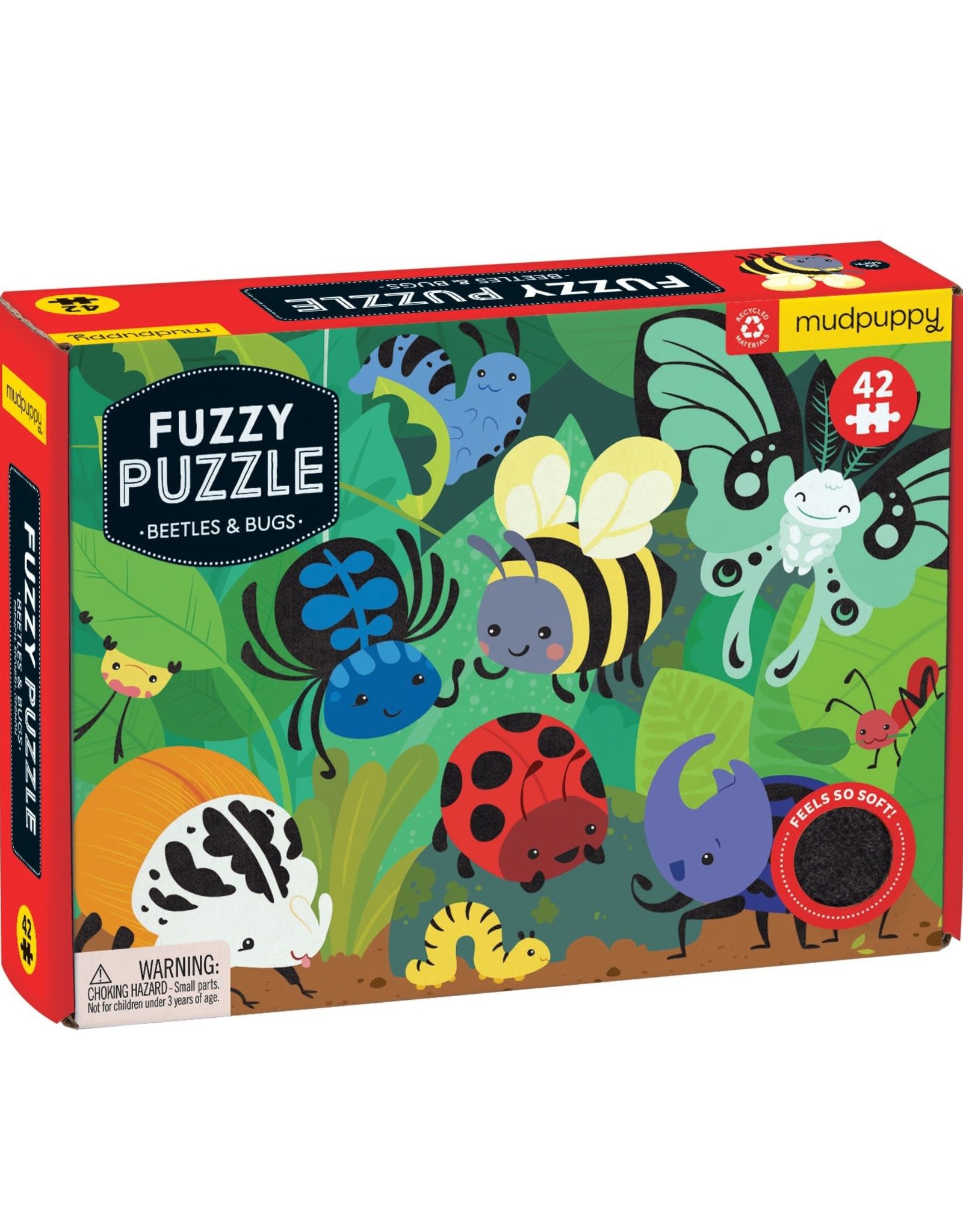 Mudpuppy Beatles & Bugs Fuzzy Puzzle