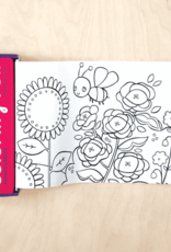 Mudpuppy Flower Garden Mini Coloring Roll