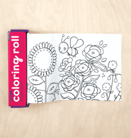 Mudpuppy Flower Garden Mini Coloring Roll