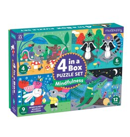 Mudpuppy Mindful 4-in-a-box Puzzle Set