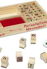 Melissa & Doug Alphabet Wooden Stamp Set