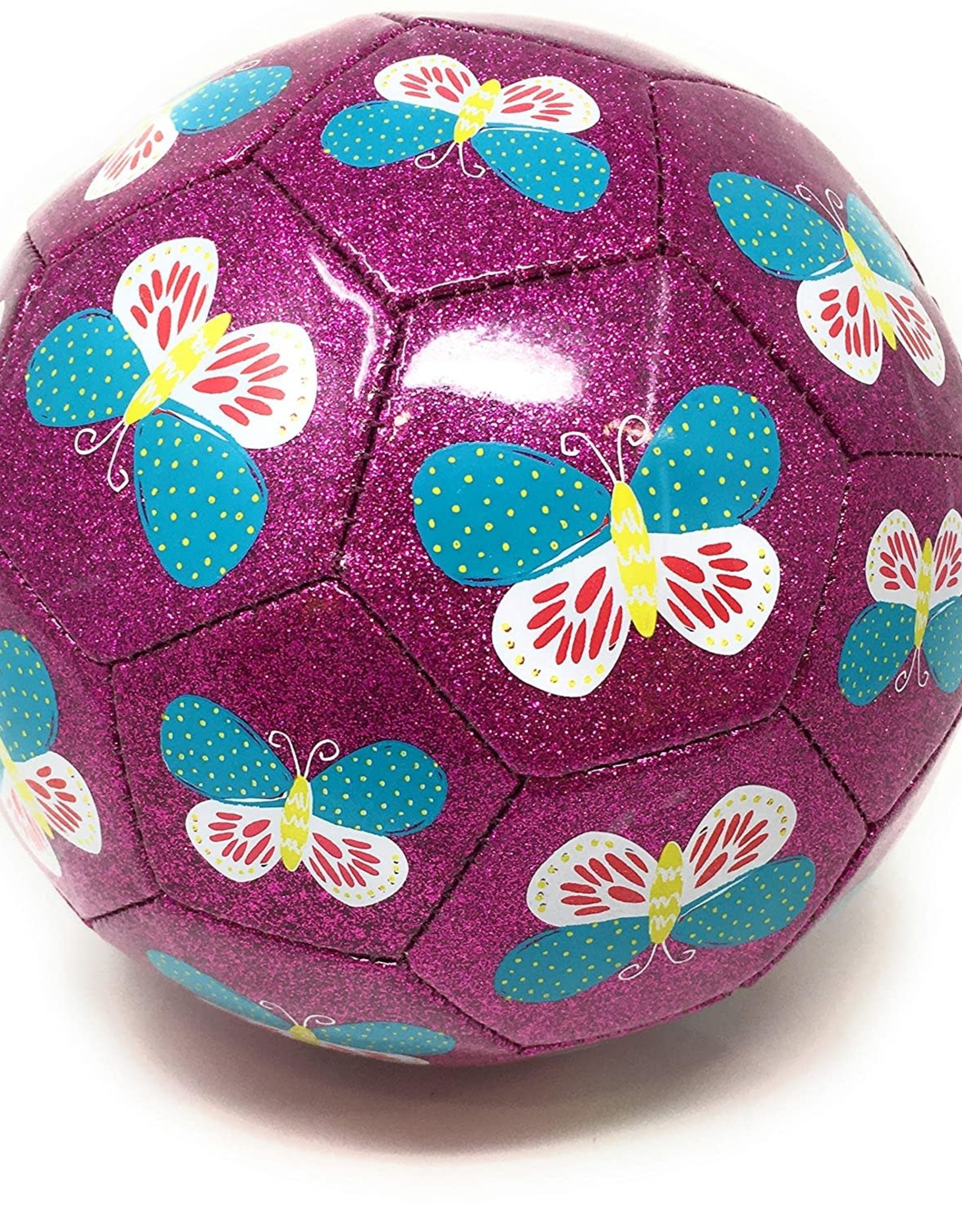 Crocodile Creek Glitter Soccer Ball - Butterfly