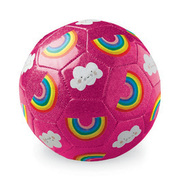 Crocodile Creek Glitter Soccer Ball - Rainbows
