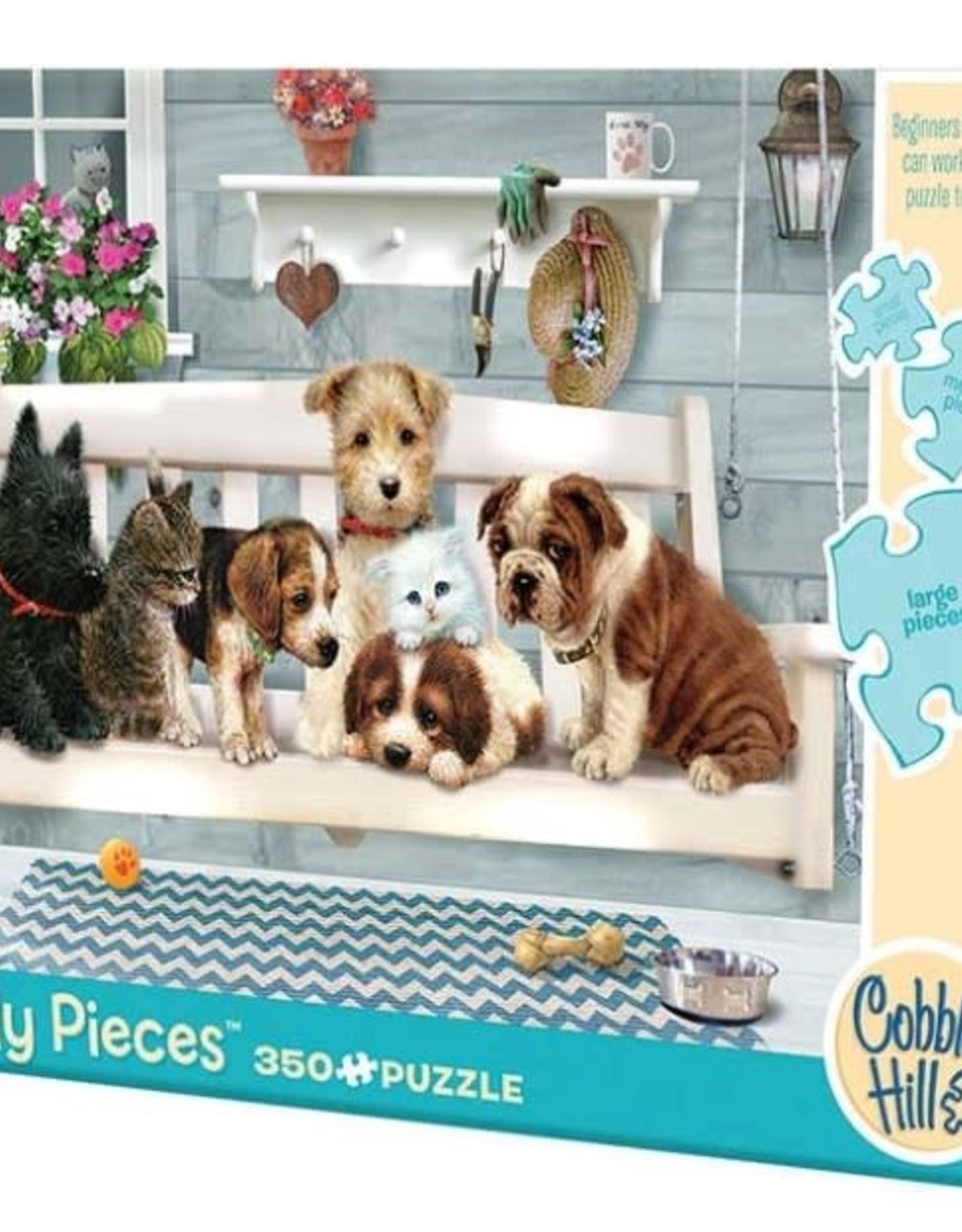 Cobble Hill Puzzles Porch Pals 350 piece puzzle - Family
