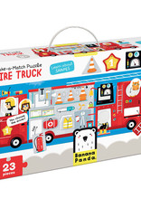 Banana Panda Banana Panda Make-a-Match Puzzle Fire Truck
