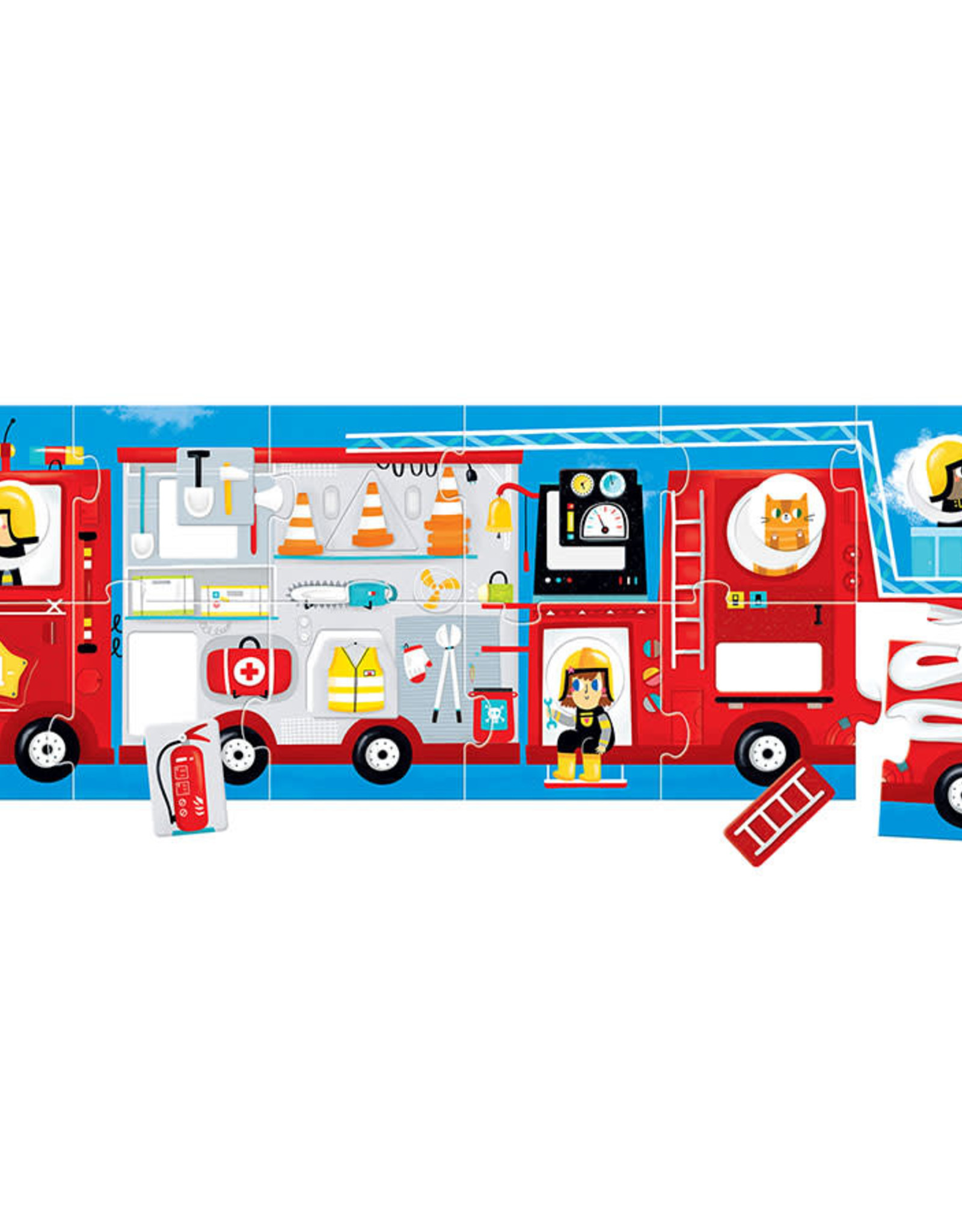 Banana Panda Banana Panda Make-a-Match Puzzle Fire Truck