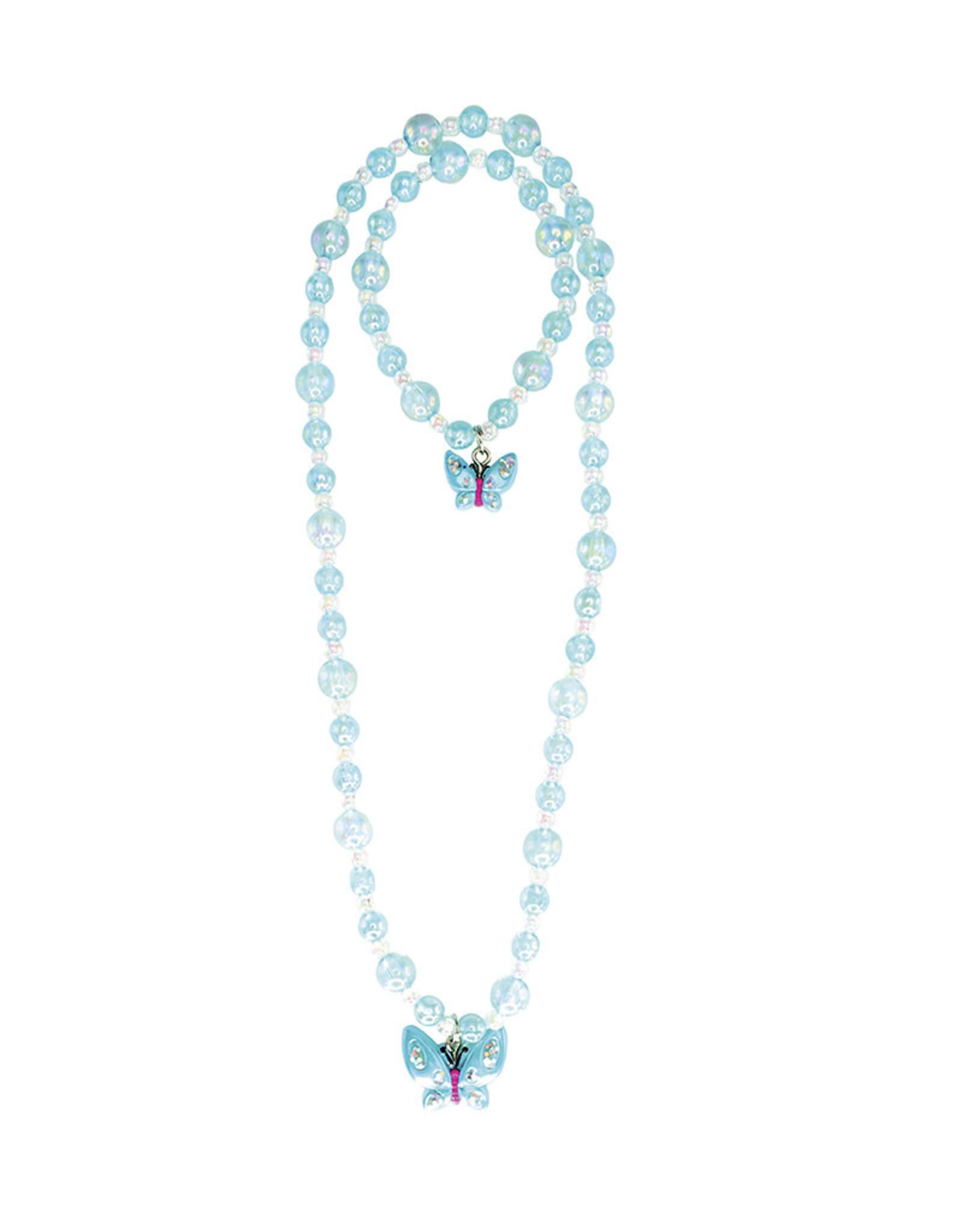 Great Pretenders Jazzy Bead Butterfly Necklace & Bracelet Set