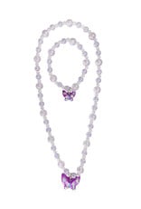 Great Pretenders Jazzy Bead Butterfly Necklace & Bracelet Set