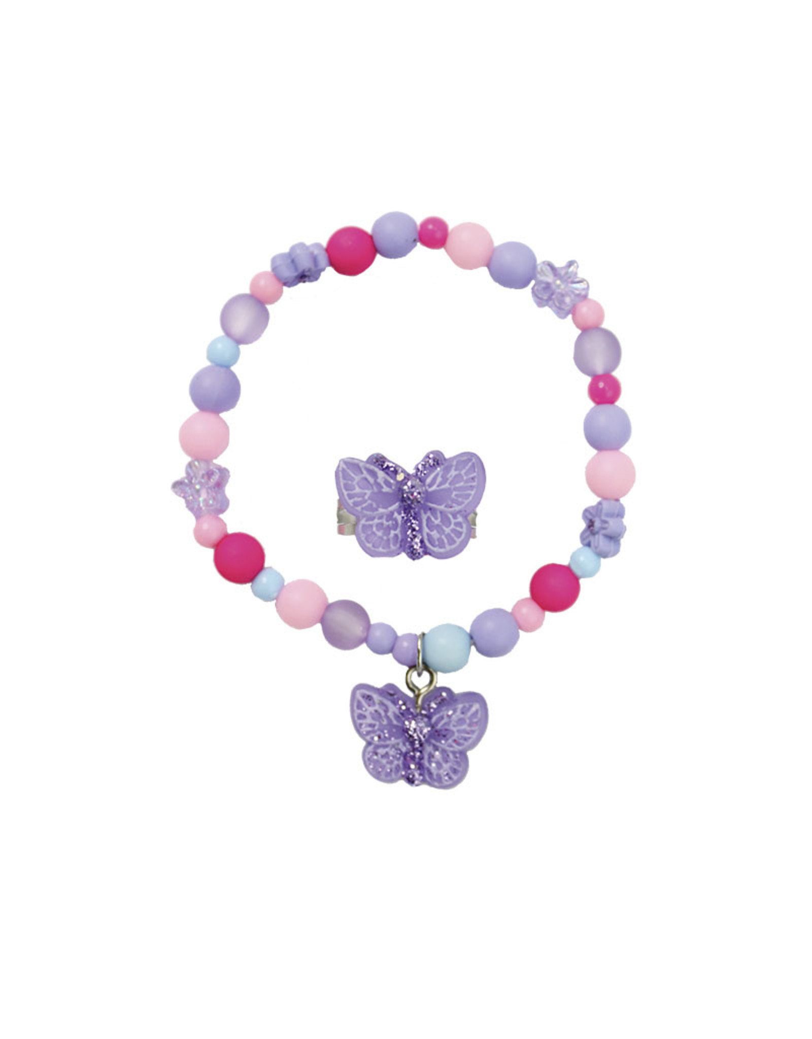 Great Pretenders Sparkle Butterfly Bracelet and Ring Set