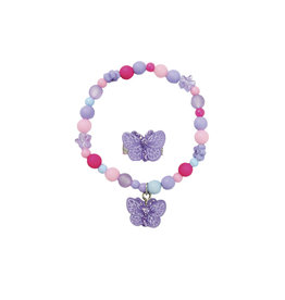 Great Pretenders Sparkle Butterfly Bracelet and Ring Set