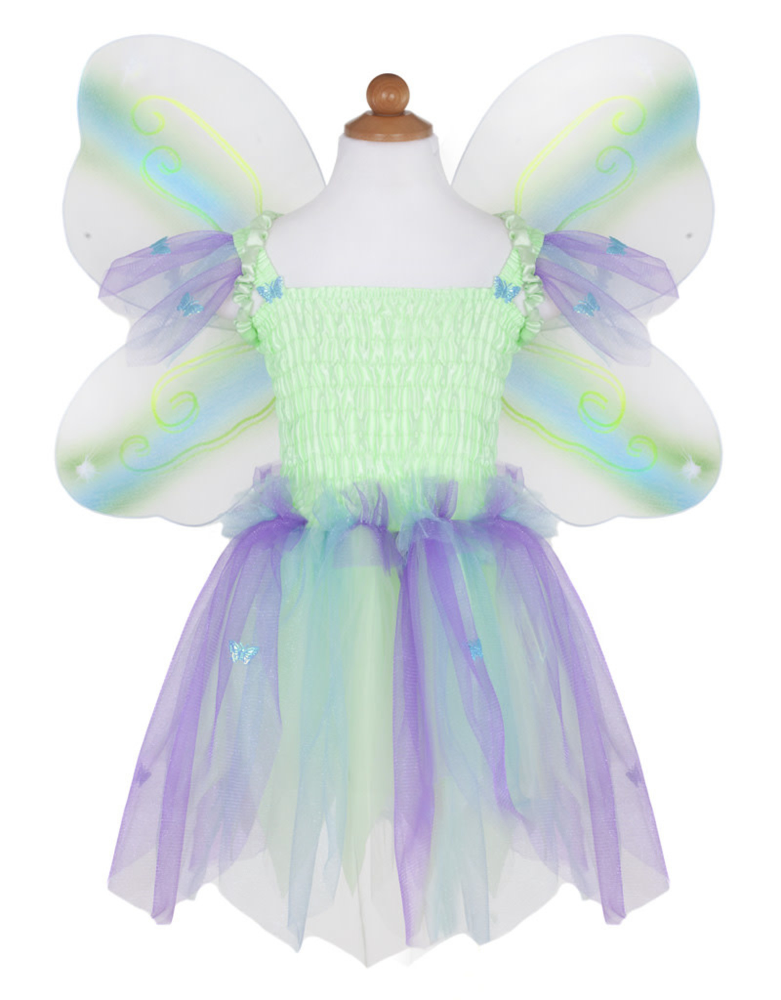 Great Pretenders Butterfly Dress with Wings & Wand - Green