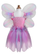 Great Pretenders Butterfly Dress with Wings & Wand - Pink