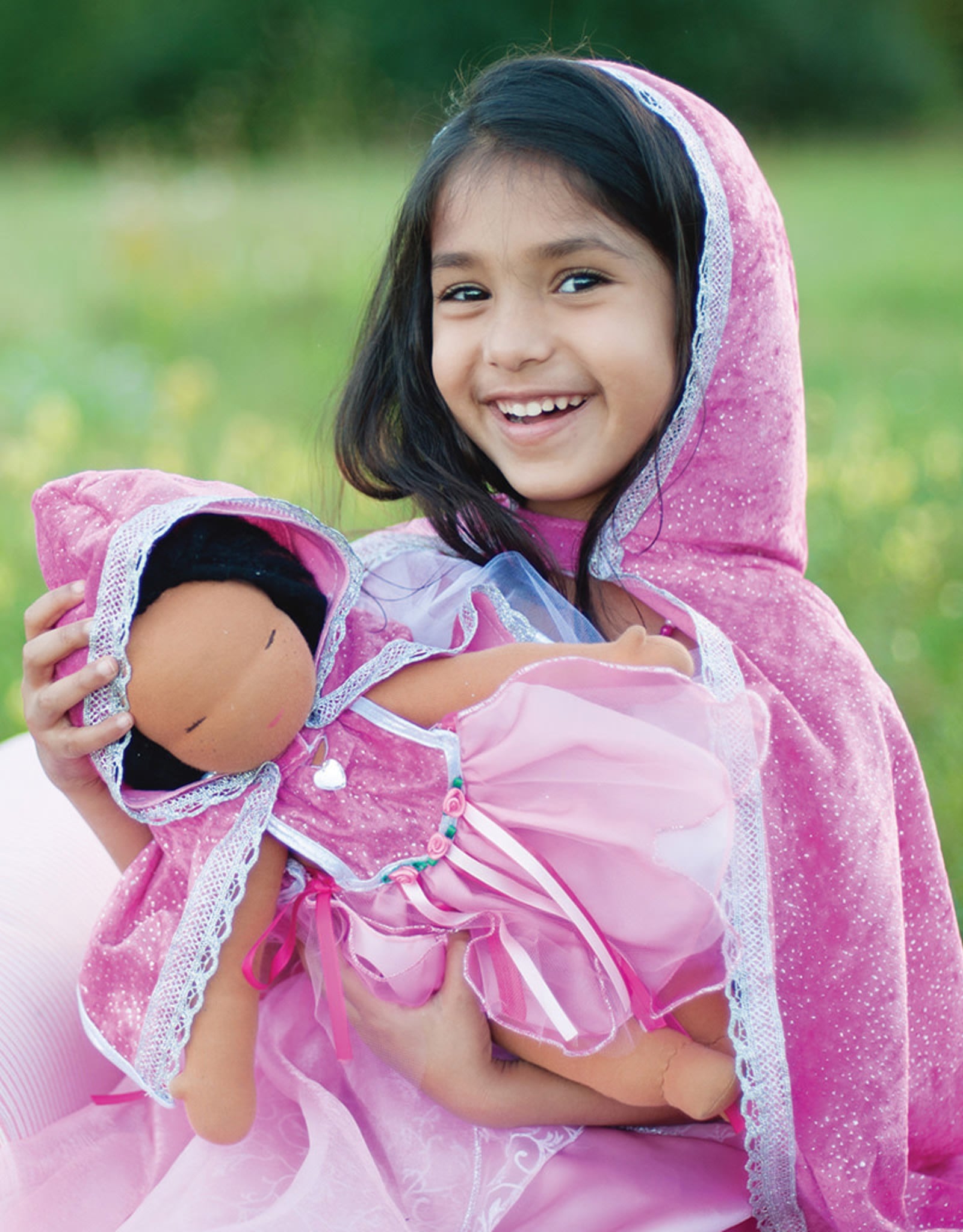 Great Pretenders Diamond Sparkle Cape, Dk Pink, Size 3-4