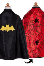 Great Pretenders Reversible Spider/Bat Cape & Mask, Size 3-4