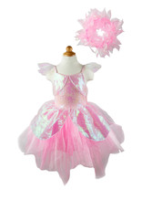 Great Pretenders Iridescent Fairy Dress with Halo, Size 5-6