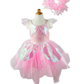 Great Pretenders Iridescent Fairy Dress with Halo, Size 5-6