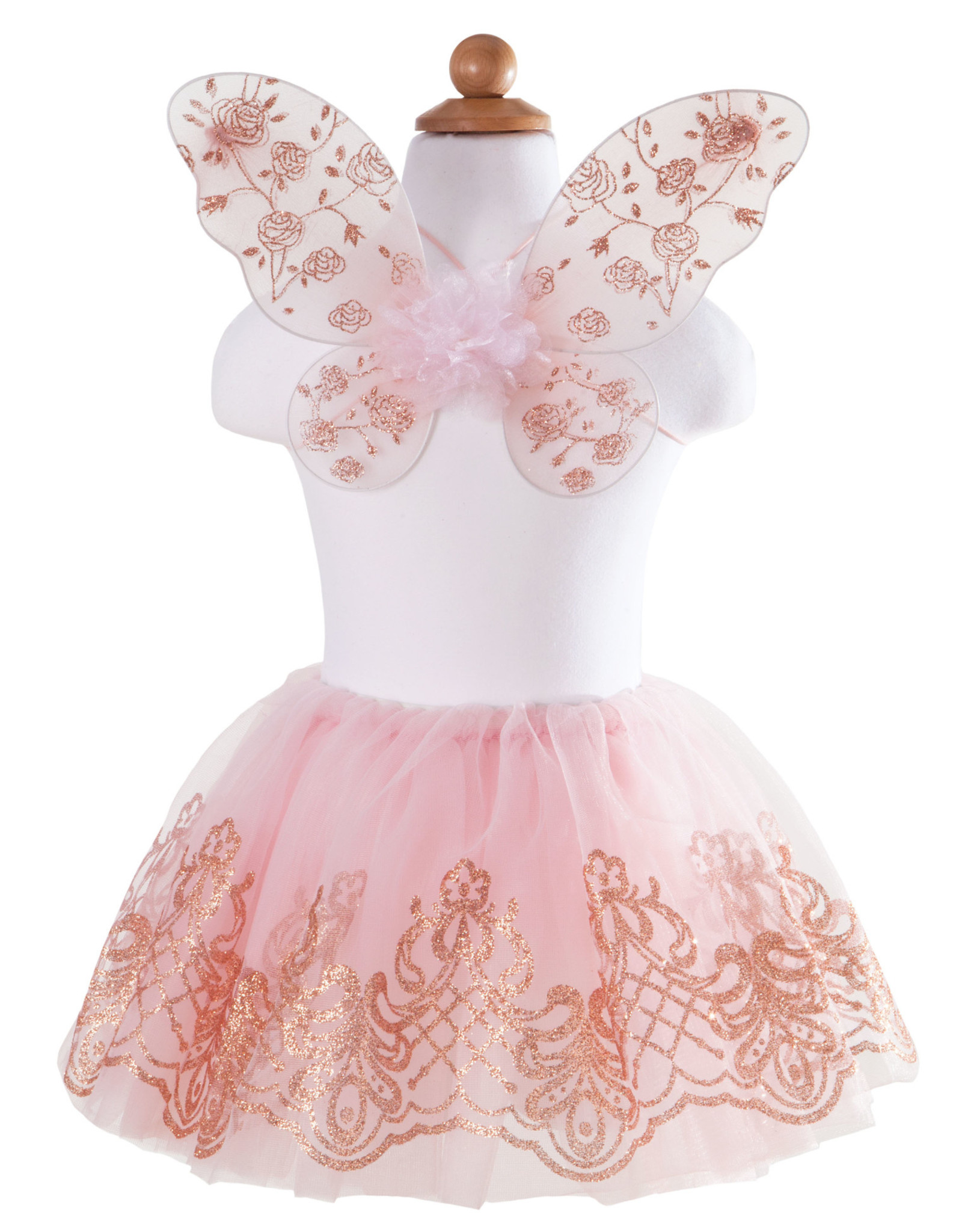 Great Pretenders Rose Gold Wings & Tutu Set, Size 4-6
