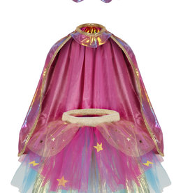 Great Pretenders Super Duper Tutu/Cape/Mask - Pink/Gold