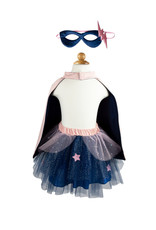 Great Pretenders Super Duper Tutu/Cape/Mask - Pink/Navy