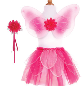 Great Pretenders Fancy Flutter Skirt with Wings & Wand - Pink