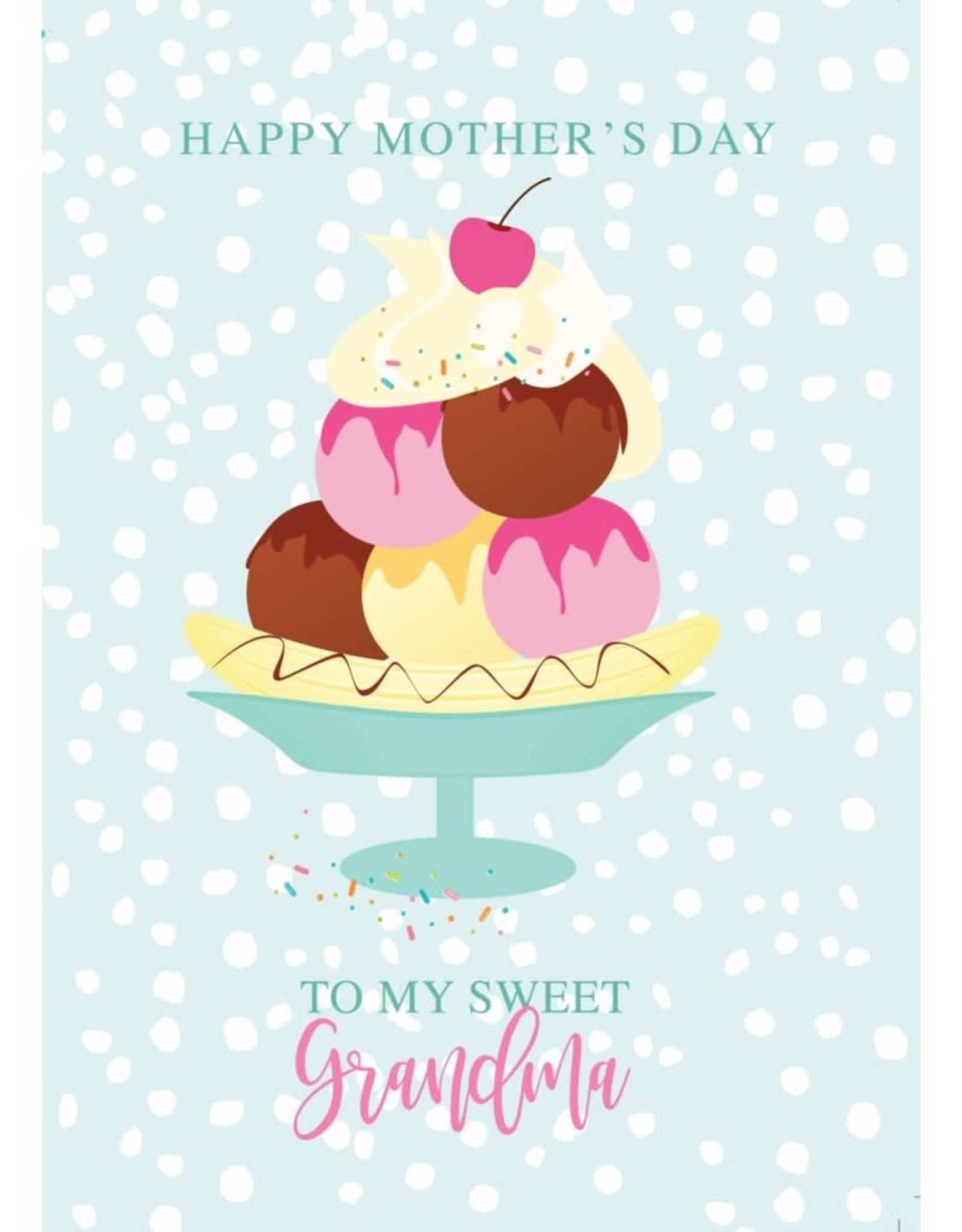 Card - Ice Cream Bowl Grandma