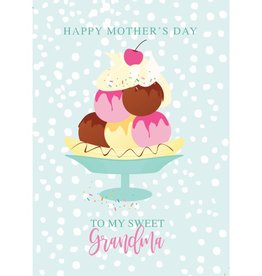 Card - Ice Cream Bowl Grandma
