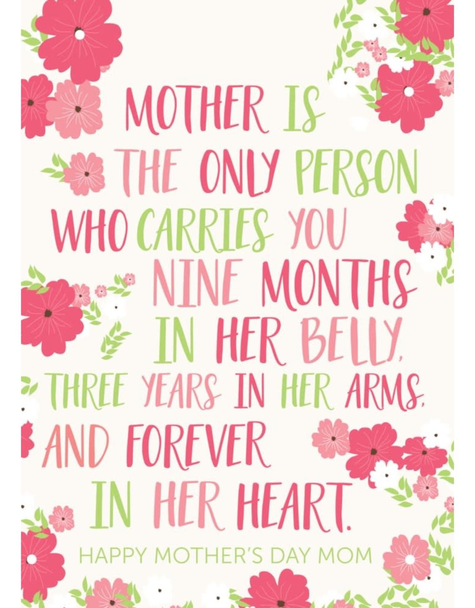 Card - Mother is the Only Person