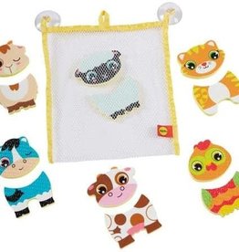 Alex Brands Bath Barnyard Stickers in the Tub