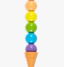 Ooly Rainbow Scoops - Stacking Erasable Crayons & Scented Eraser