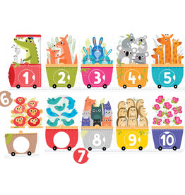 Banana Panda Make a Match Number Train Puzzle