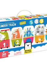Banana Panda Make a Match Number Train Puzzle