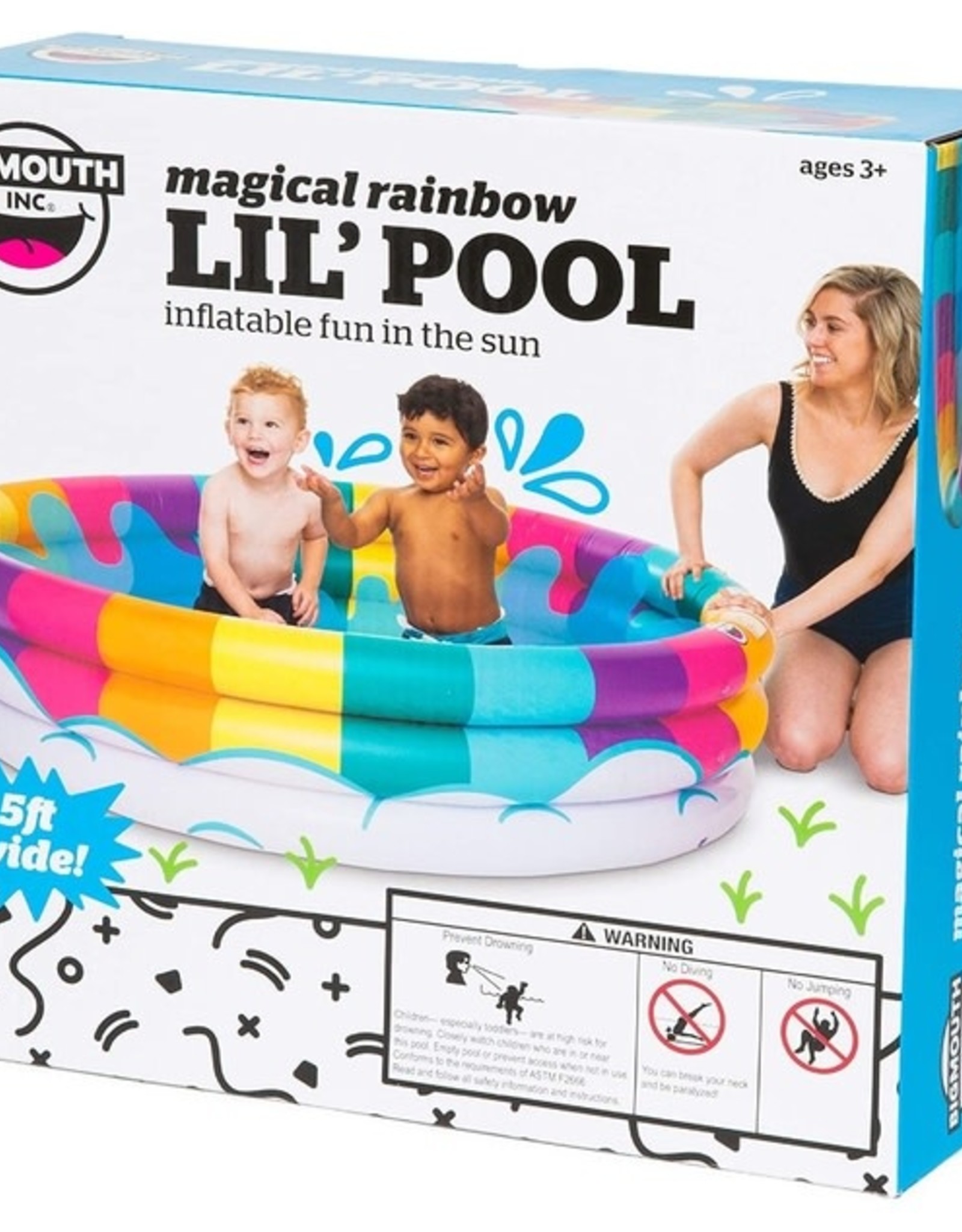 BigMouth Rainbow Inflatable Kiddie Pool