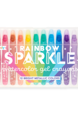 Ooly Rainbow Sparkle Watercolor Gel Crayons Set of 12