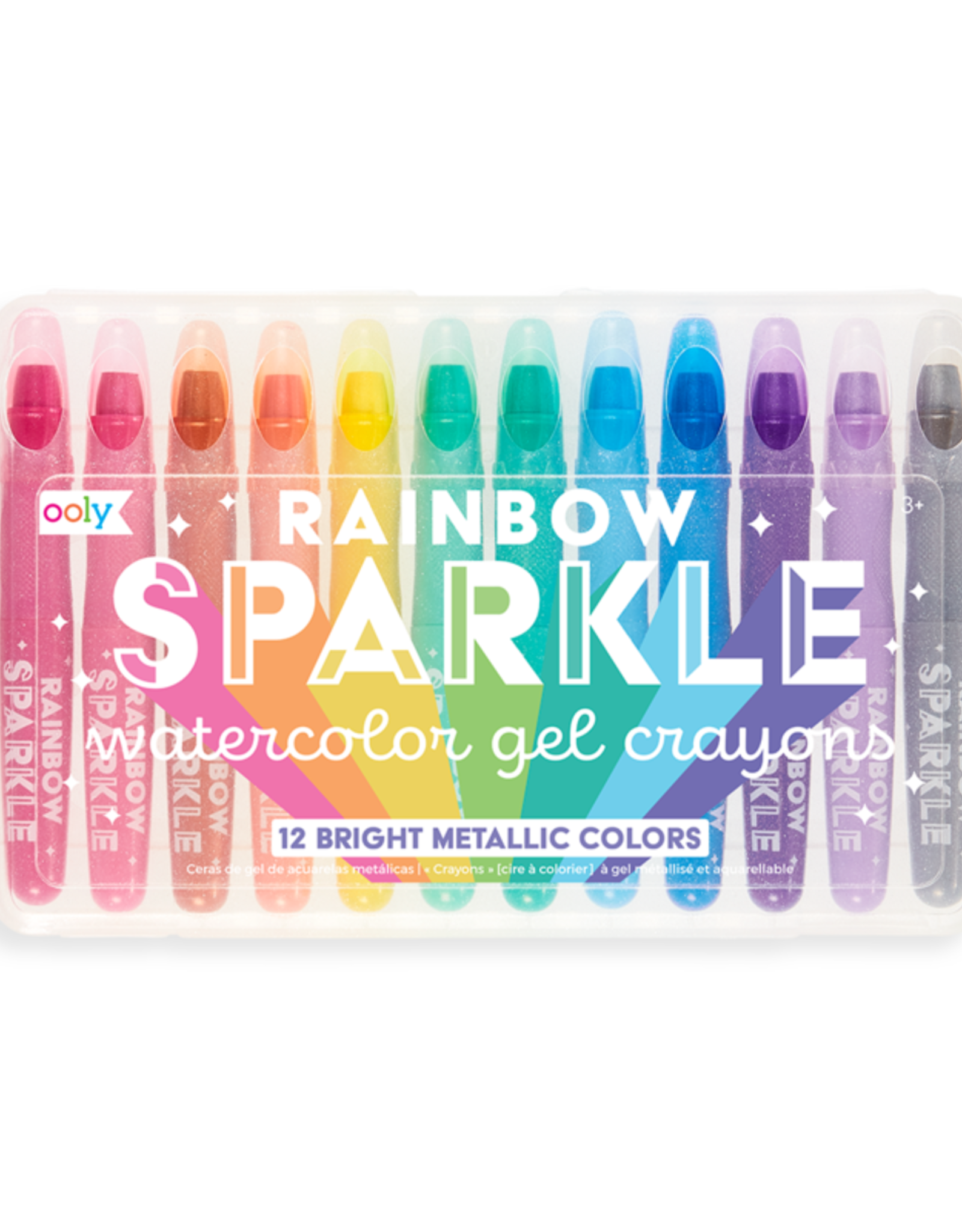 Ooly Rainbow Sparkle Watercolor Gel Crayons Set of 12