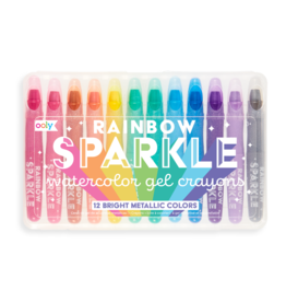 Ooly Rainbow Sparkle Watercolor Gel Crayons Set of 12