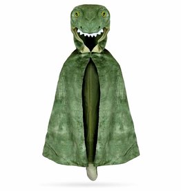 Great Pretenders T-Rex Hooded Cape, Green, Size 4-5