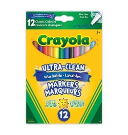 Crayola Ultra-Clean Washable Fine Line Markers, 12 ct.