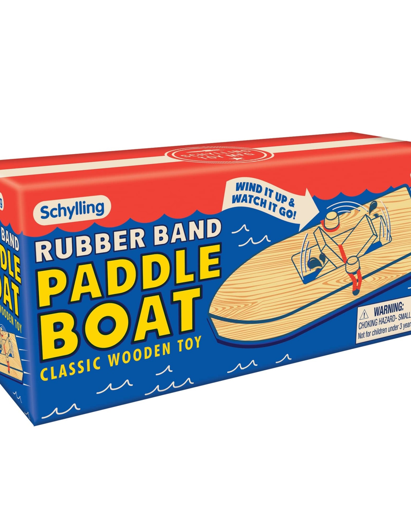 Schylling Wooden Rubber Band Paddle Boat