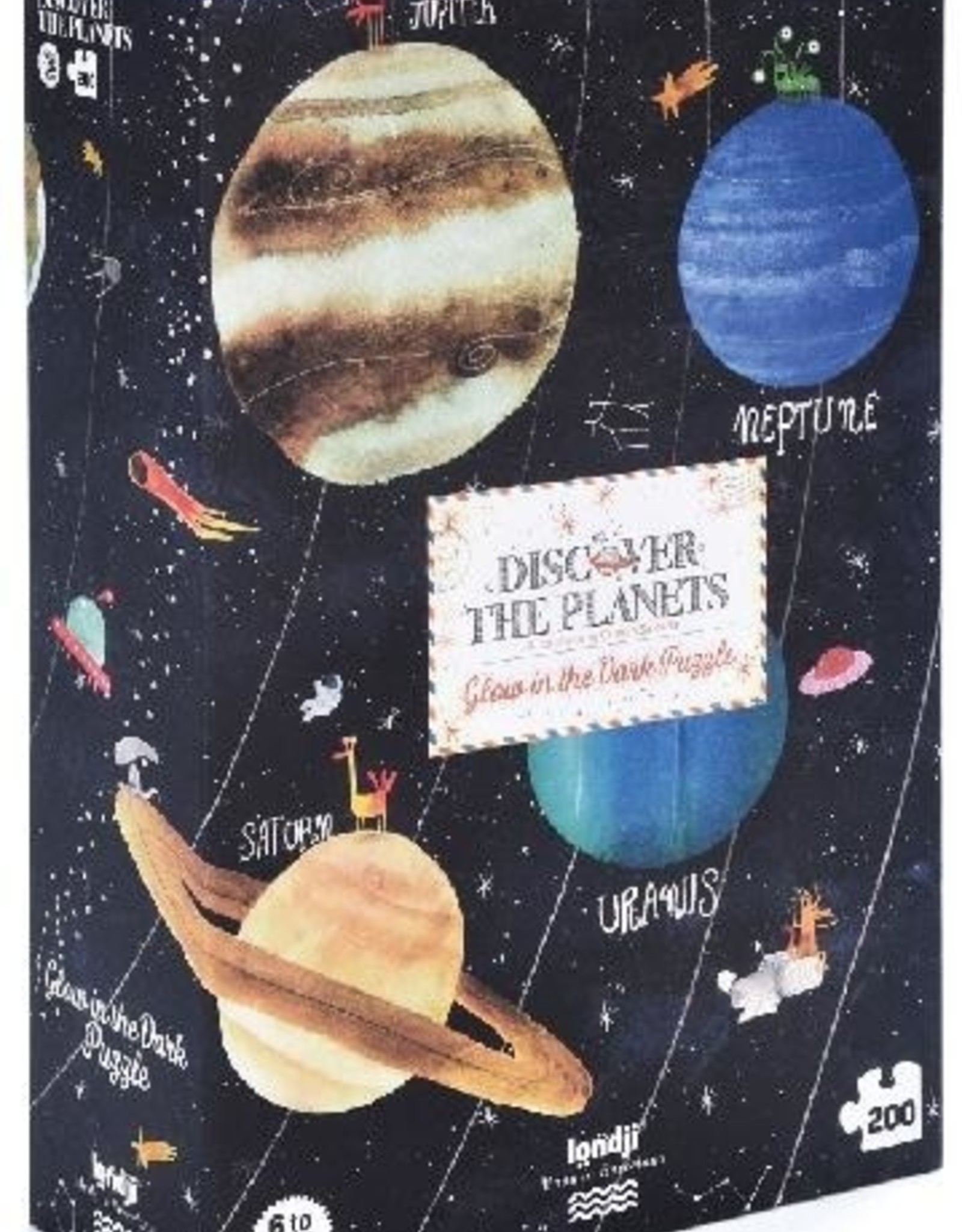 Londji Discover the Planets Glow in the Dark 200 Piece Puzzle by Londji