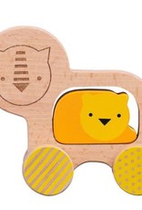 Petit Collage Wooden Push Along Lion