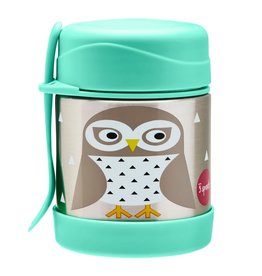 3 Sprouts Stainless Steel Food Jar - Owl
