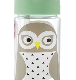 3 Sprouts Water Bottle - Owl