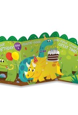 Peaceable Kingdom Dino Tri-Fold Card