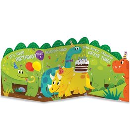Peaceable Kingdom Dino Tri-Fold Card