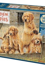 Cobble Hill Puzzles Golden Puppies - 500 pc Puzzle
